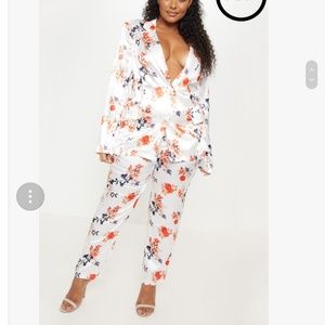 Suit silk pants only